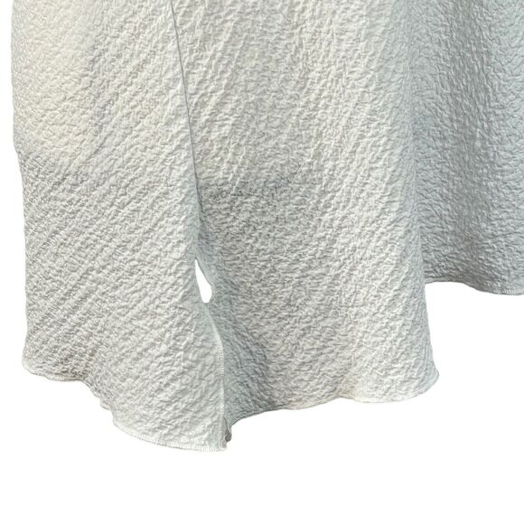 Soft Surroundings X-Small Tunic Top Sleeveless Crinkle Side Slits A-Line White - Picture 4 of 9
